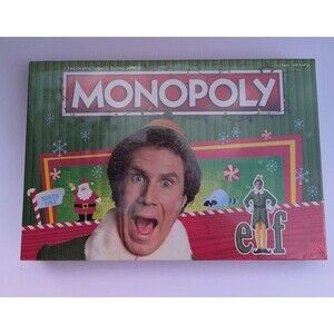 Monopoly Elf Edition USAopoly Will Ferrell Christmas Board Game 2019 New Gift